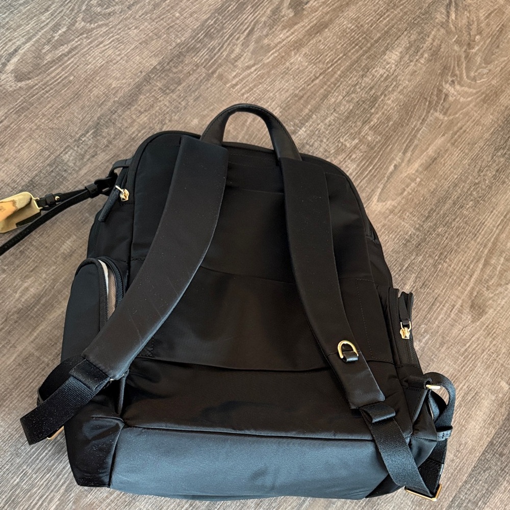 Tumi Black Backpack with Gold Hardware - Picture 6 of 6